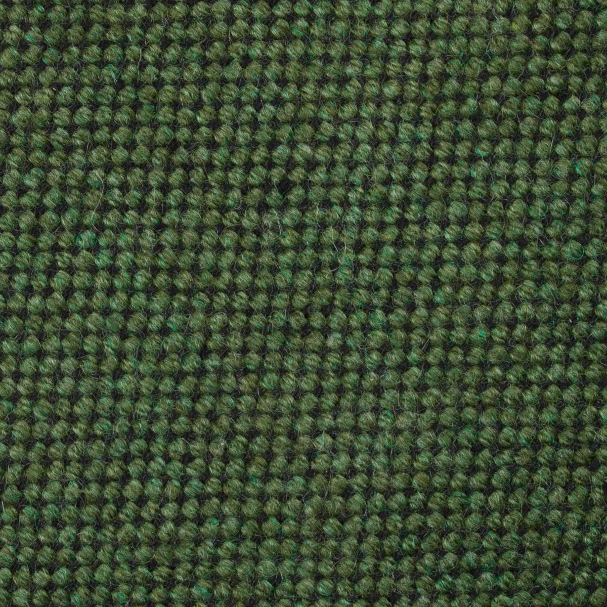 Plain Cashmere Tie - Moss Green - Hand-Rolled