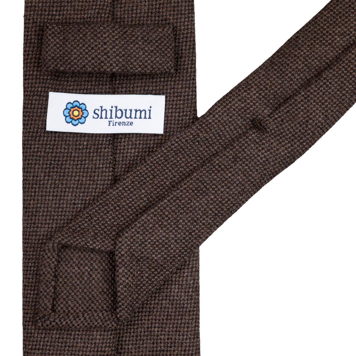 Plain Cashmere Tie - Hazelnut - Hand-Rolled