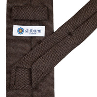 Plain Cashmere Tie - Hazelnut - Hand-Rolled