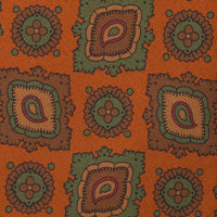 Copper Madder Silk Tie - Rust - Hand-Rolled