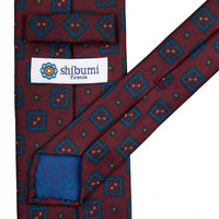 Ancient Madder Silk Tie - Burgundy - Hand-Rolled