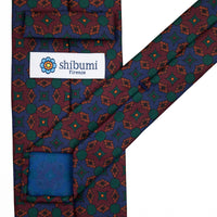 Ancient Madder Silk Tie - Navy - Hand-Rolled