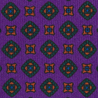 Ancient Madder Silk Tie - Purple - Hand-Rolled