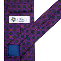 Ancient Madder Silk Tie - Purple - Hand-Rolled