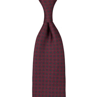 Ancient Madder Silk Tie - Burgundy - Hand-Rolled
