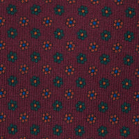 Ancient Madder Silk Tie - Burgundy - Hand-Rolled