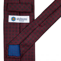 Ancient Madder Silk Tie - Burgundy - Hand-Rolled