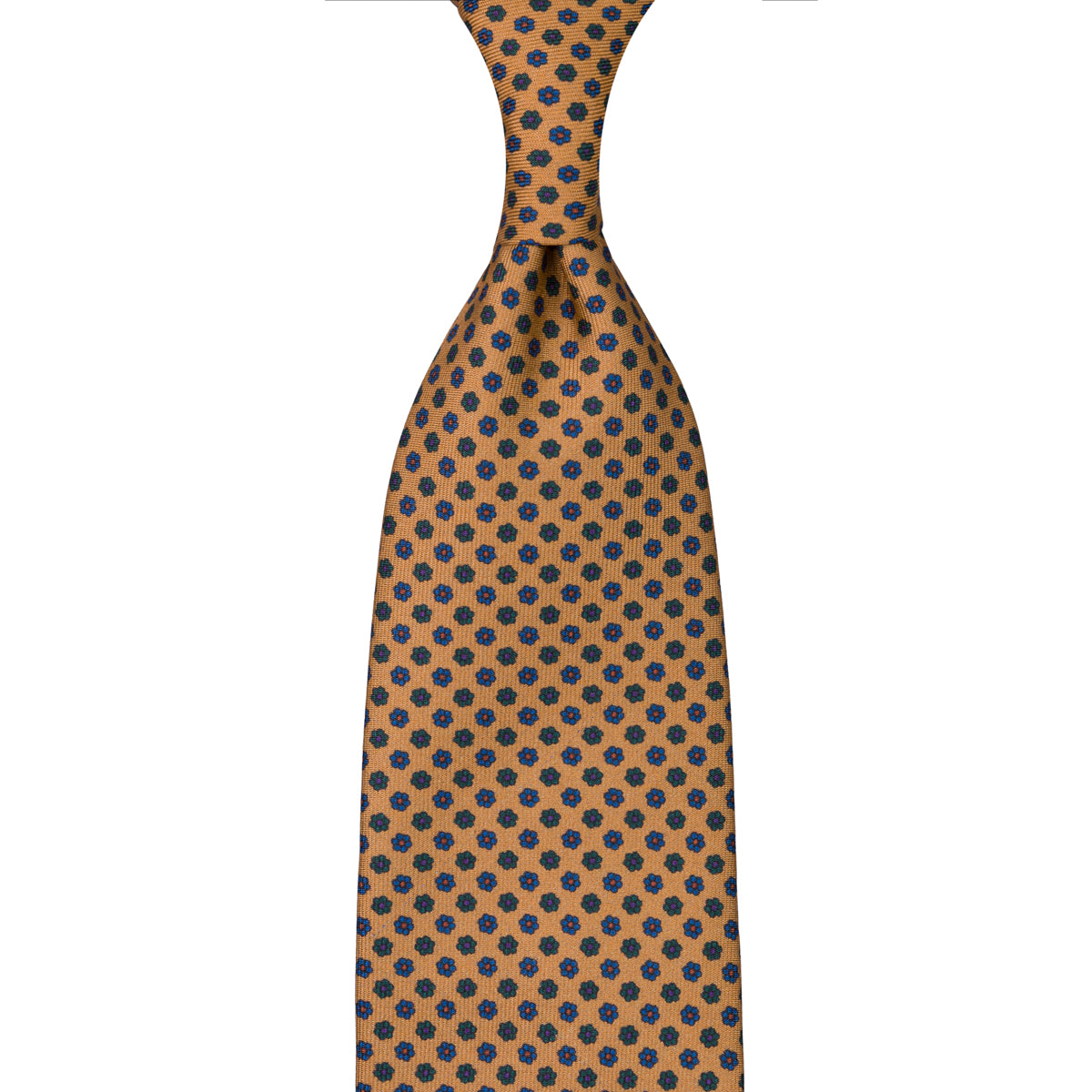 Ancient Madder Silk Tie - Beige - Hand-Rolled