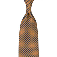 Ancient Madder Silk Tie - Beige - Hand-Rolled