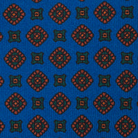 Ancient Madder Silk Tie - Madder Blue - Hand-Rolled