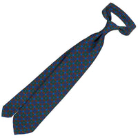Ancient Madder Silk Tie - Forest - Hand-Rolled