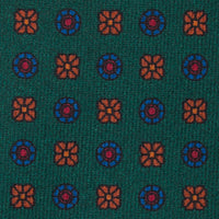 Ancient Madder Silk Tie - Forest - Hand-Rolled