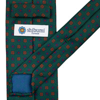 Ancient Madder Silk Tie - Forest - Hand-Rolled
