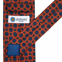 Ancient Madder Silk Tie - Terracotta - Hand-Rolled