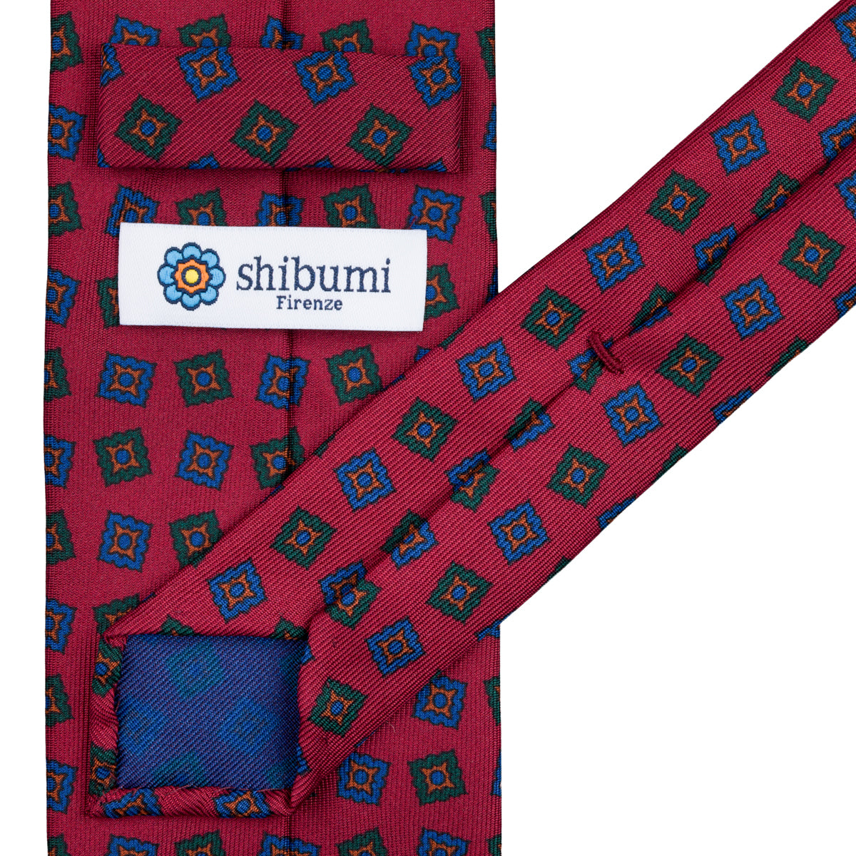 Ancient Madder Silk Tie - Cherry - Hand-Rolled