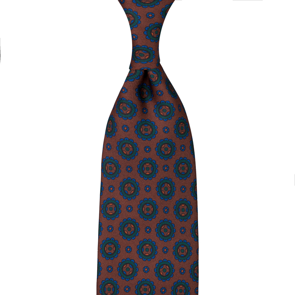 Ancient Madder Silk Tie - Beech - Hand-Rolled
