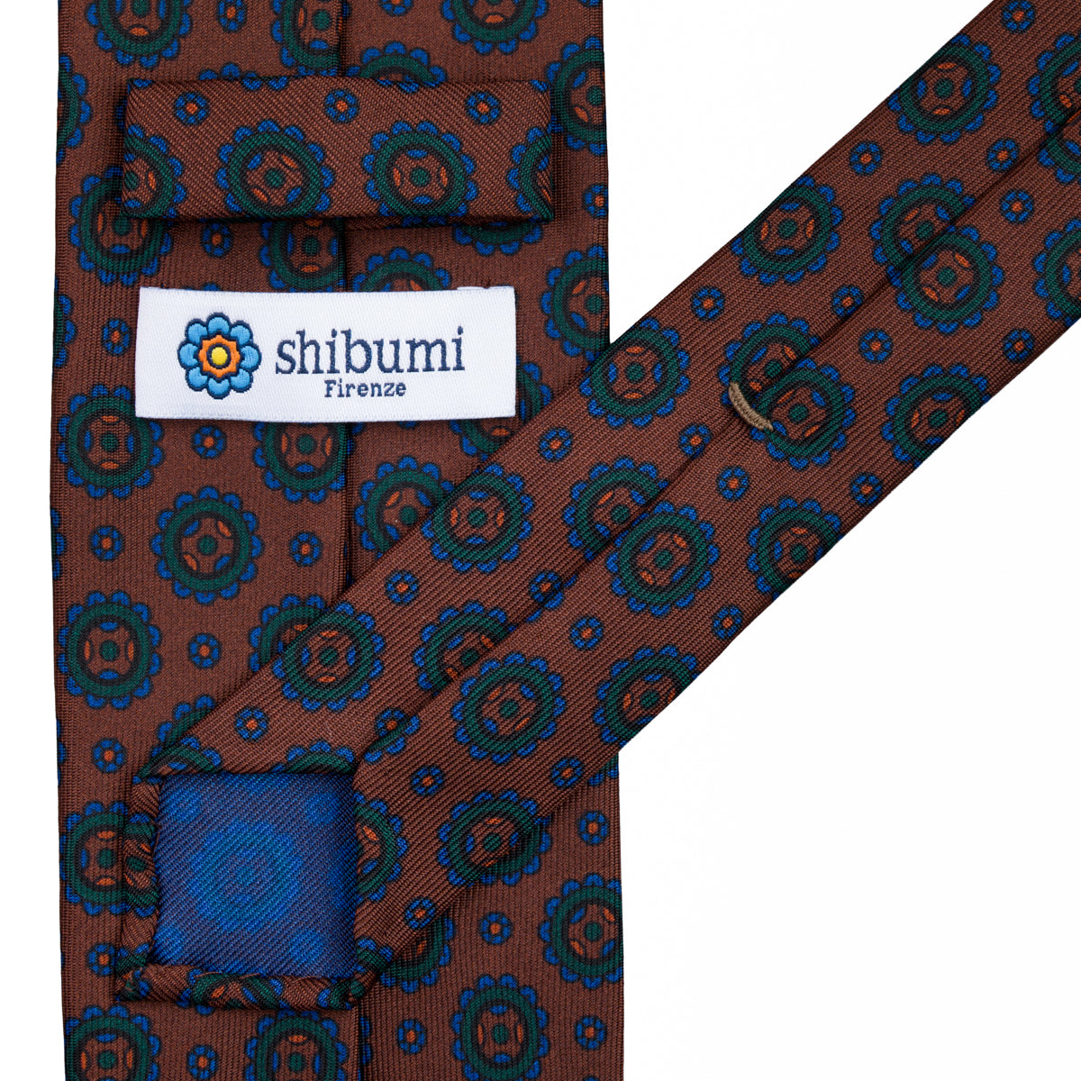 Ancient Madder Silk Tie - Beech - Hand-Rolled
