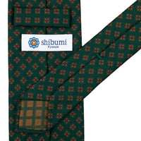 Copper Madder Silk Tie - Forest - Hand-Rolled