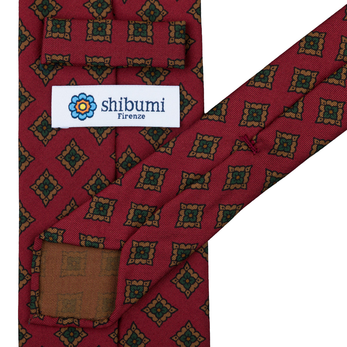 Roll Length Copper Madder Silk Tie - Cherry - Hand-Rolled – Shibumi Firenze