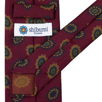 Copper Madder Silk Tie - Burgundy - Hand-Rolled