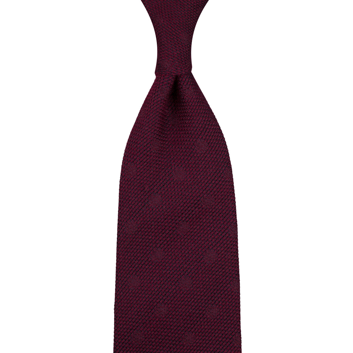 Floral Cashmere / Silk Grenadine Tie - Burgundy Shadow