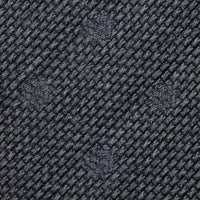 Floral Cashmere / Silk Grenadine Tie - Grey Shadow