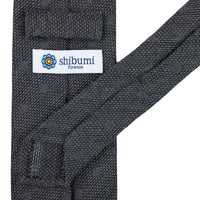 Floral Cashmere / Silk Grenadine Tie - Grey Shadow