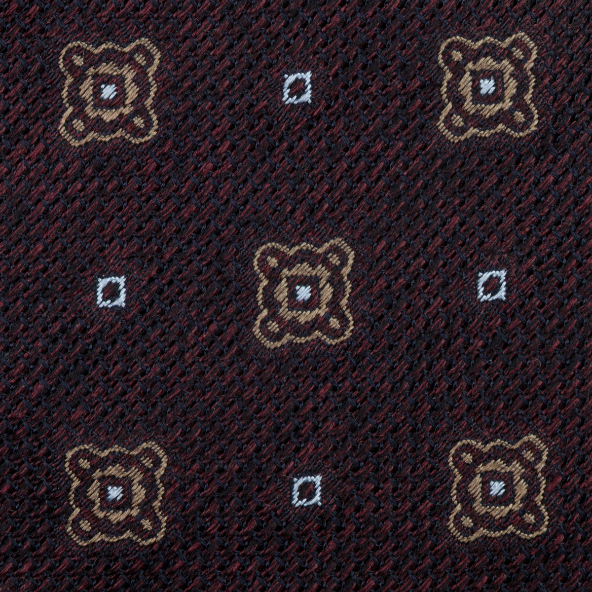 Roll Length Floral Fina Grenadine Silk Tie - Espresso - Hand-Rolled – Shibumi Firenze