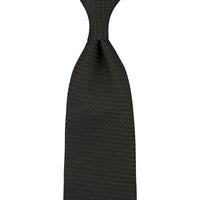Plain Cashmere / Silk Grossa Grenadine Tie - Dark Olive