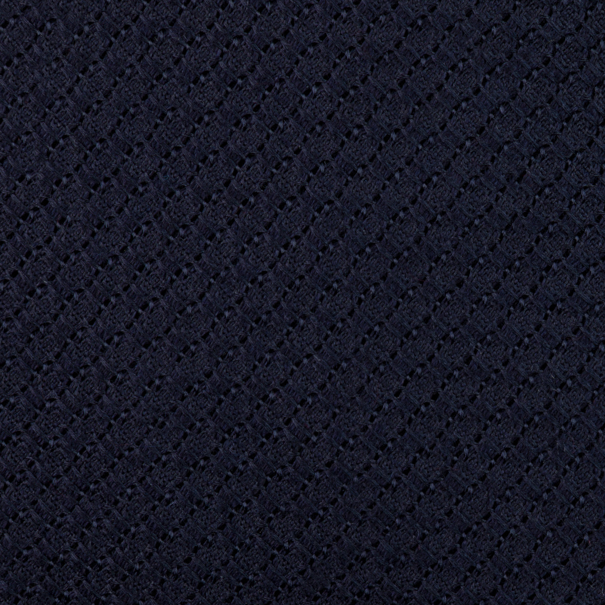 Plain Cashmere / Silk Grossa Grenadine Tie - Midnight