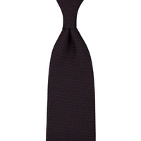 Plain Cashmere / Silk Grossa Grenadine Tie - Espresso