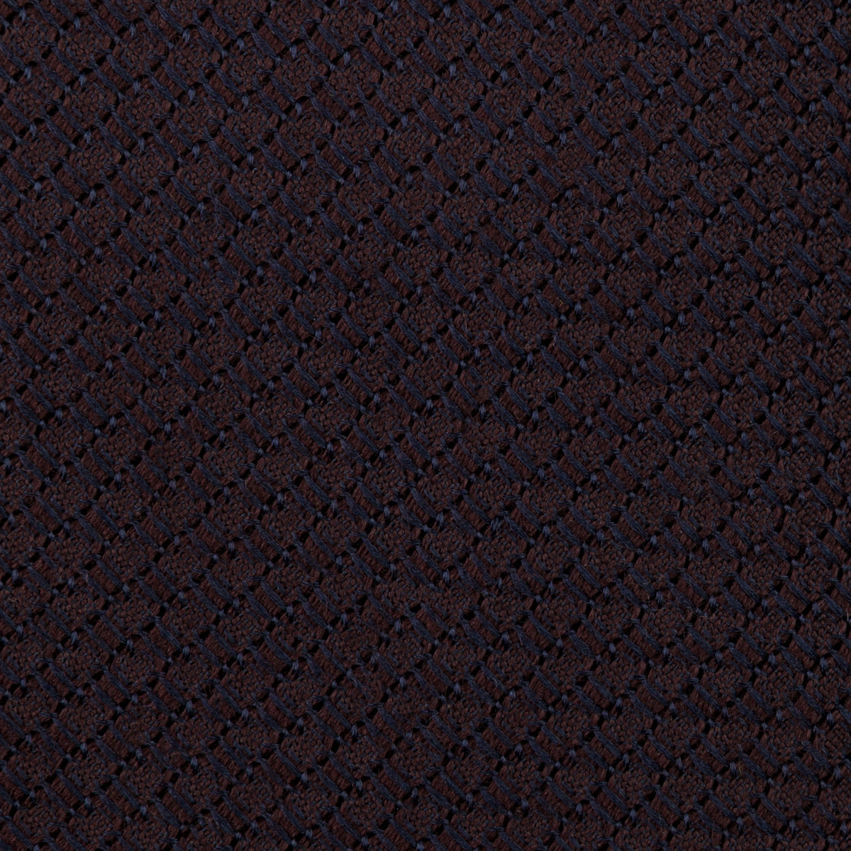 Plain Cashmere / Silk Grossa Grenadine Tie - Espresso