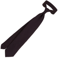 Plain Cashmere / Silk Grossa Grenadine Tie - Espresso