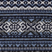 Fair Isle Wool / Cashmere Crewneck Sweater - Navy