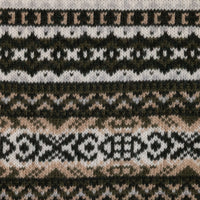 Fair Isle Wool / Cashmere Crewneck Sweater - Forest