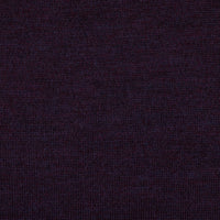 Merino Wool Knitted Polo - Eggplant
