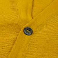 Merino Wool Sleeveless Cardigan - Mustard