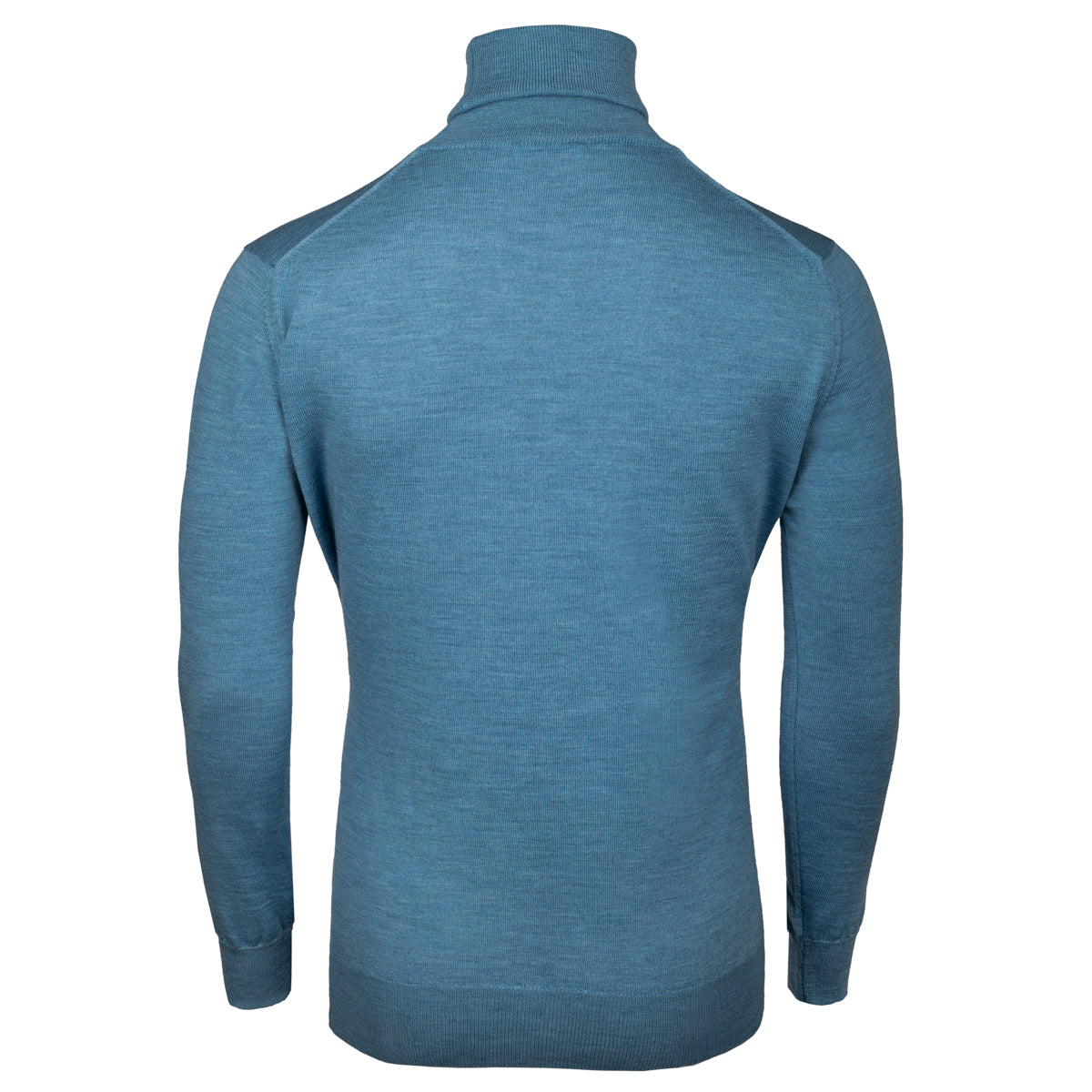 Merino Wool Knitted Turtleneck - Sky Blue