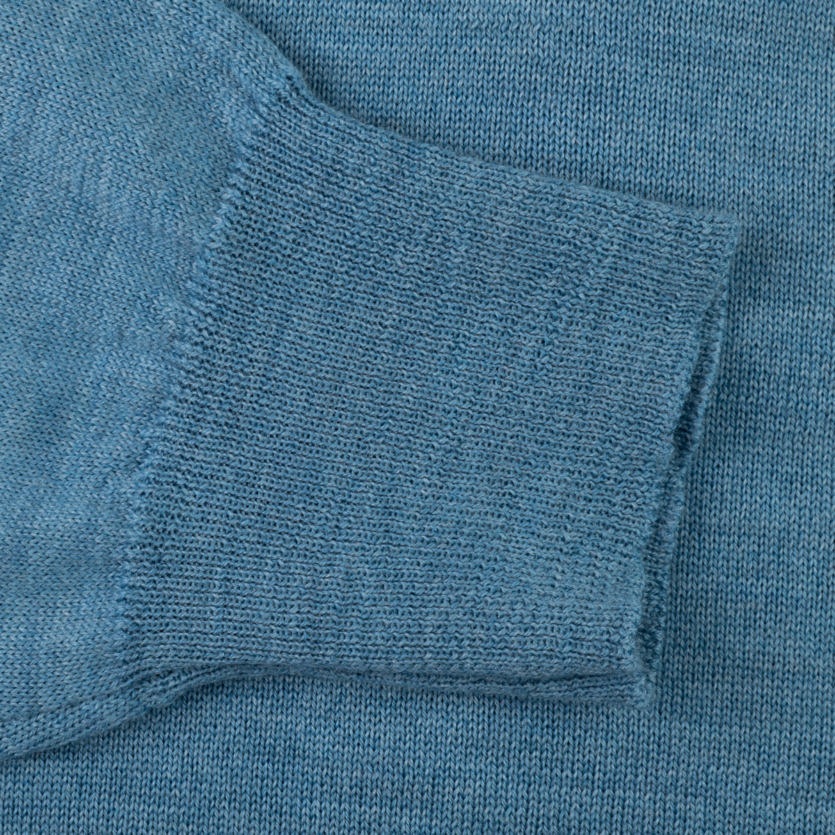 Merino Wool Knitted Turtleneck - Sky Blue