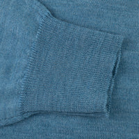 Merino Wool Knitted Turtleneck - Sky Blue