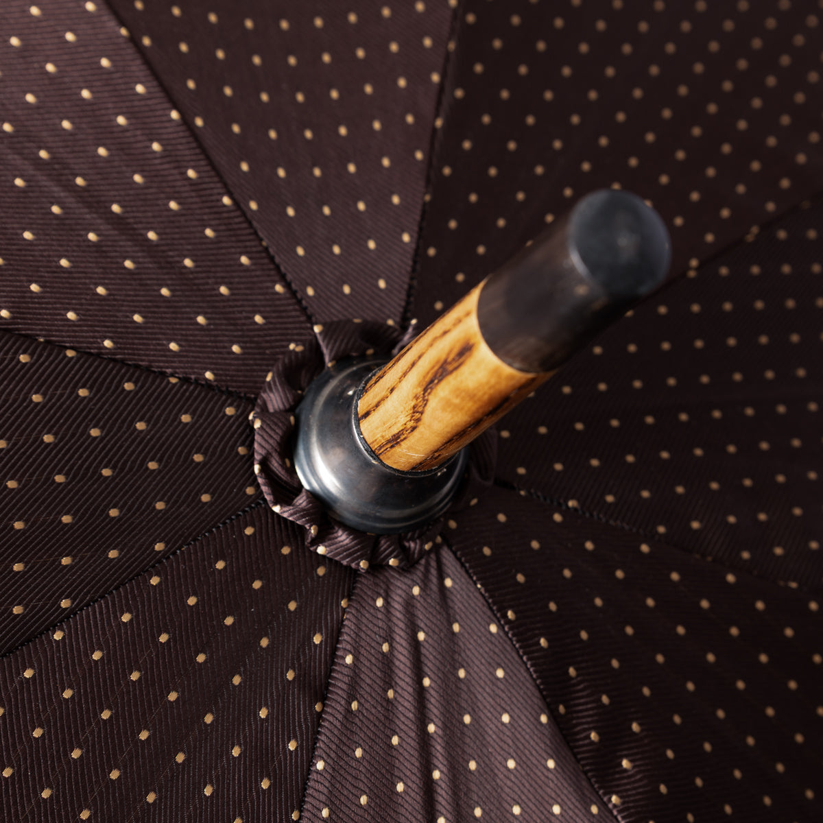 Shibumi x Mario Talarico Umbrella Brown Dots - Blonde Hickory