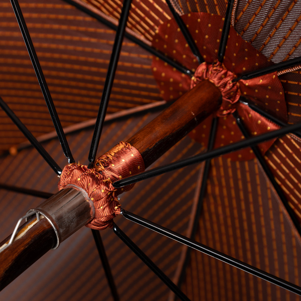 Shibumi x Mario Talarico Umbrella Rust Dots - Chestnut