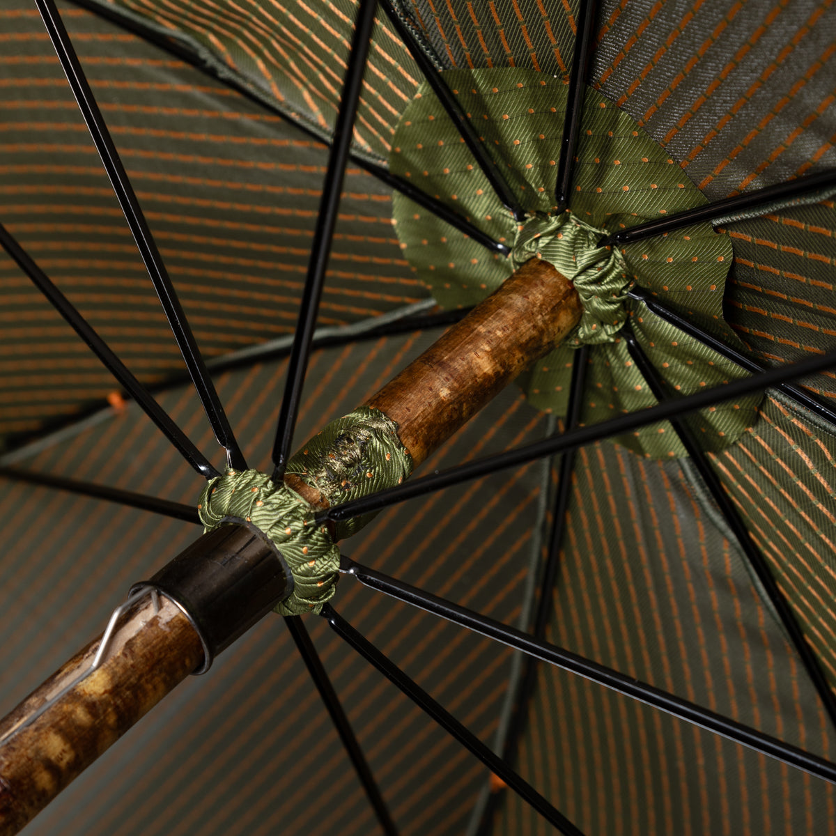 Shibumi x Mario Talarico Umbrella Olive Dots - Cherry