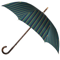 Shibumi x Mario Talarico Umbrella Navy / Forest Striped - Dark Hickory