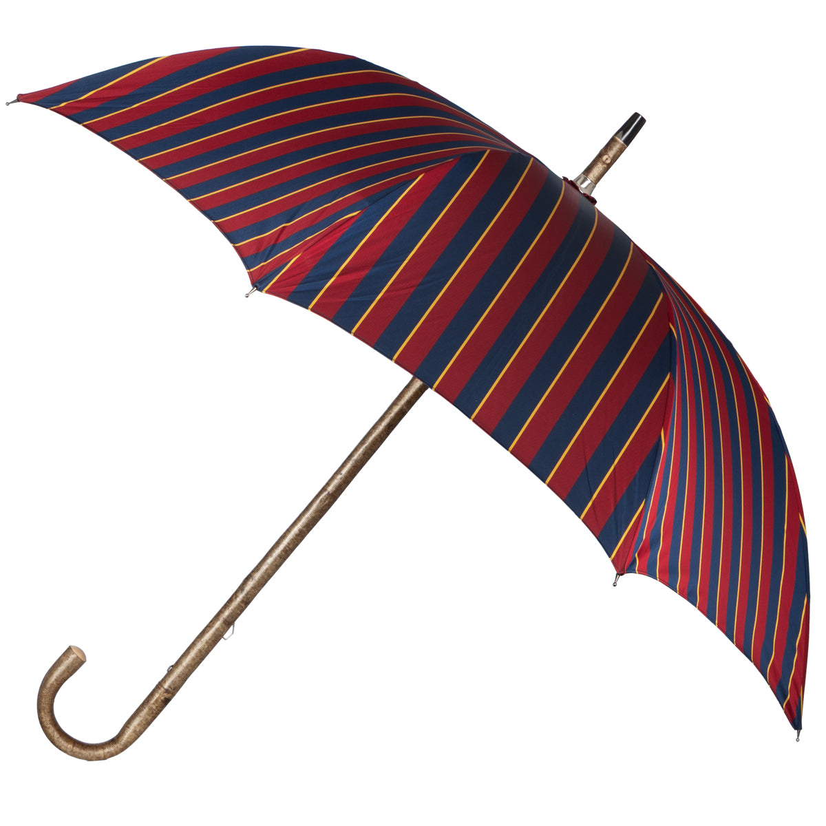 Shibumi x Mario Talarico Umbrella Navy / Burgundy Striped - Cherry