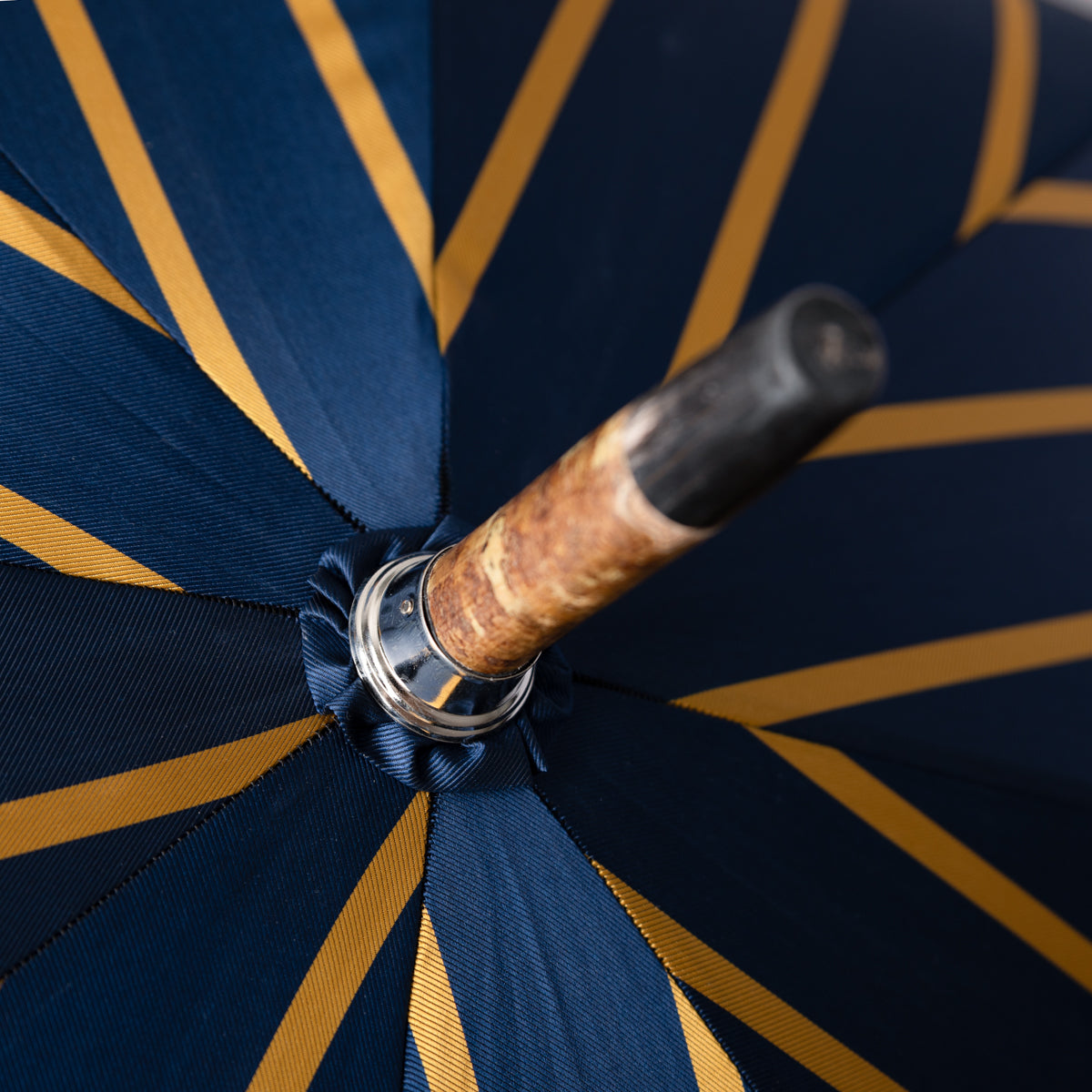 Shibumi x Mario Talarico Umbrella Navy Striped - Cherry
