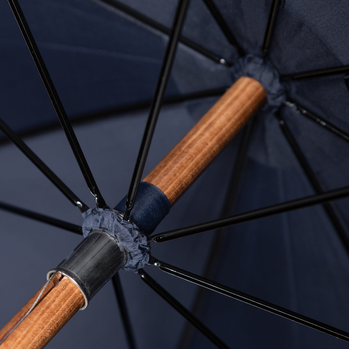 Shibumi x Mario Talarico Umbrella Navy Plain - Bamboo