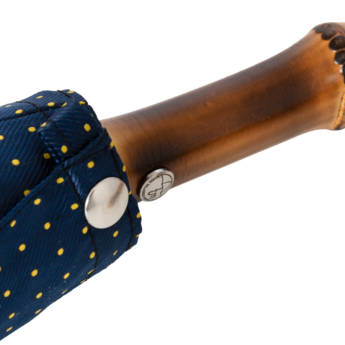 Shibumi x Mario Talarico Travel Umbrella Navy Dots - Bamboo