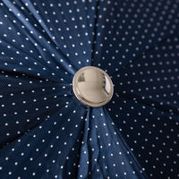 Shibumi x Mario Talarico Travel Umbrella Navy Dots - Blonde Hickory