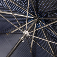 Shibumi x Mario Talarico Travel Umbrella Navy Dots - Blonde Hickory